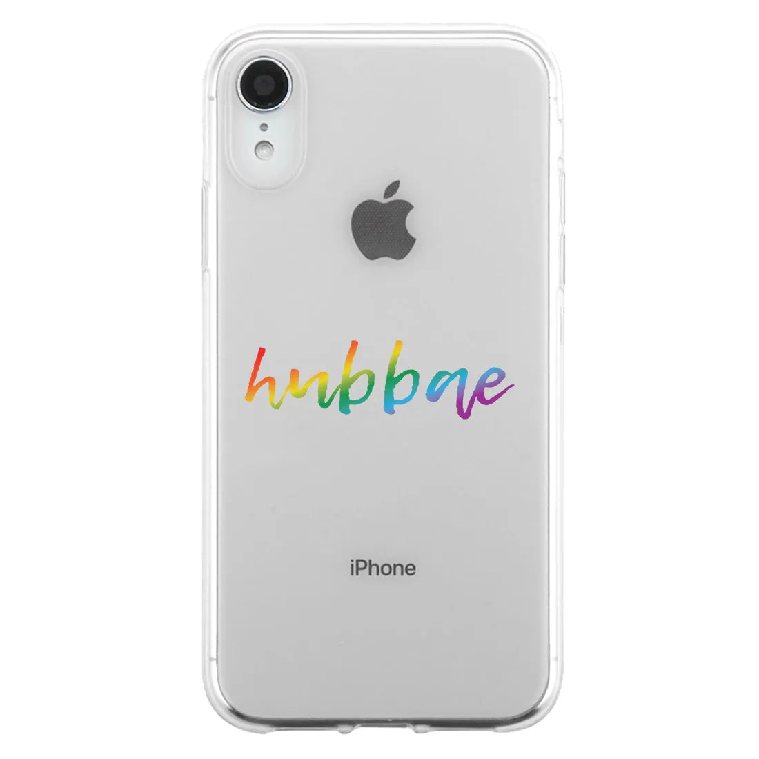 LGBT Hubbae Hubbae Rainbow Clear Matching Phone Cases