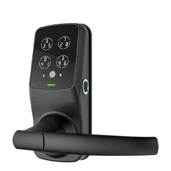 Lockly - PGD688FMB - Lux Compact - Mortise Smart Lock - Fingerprint Reader - Bluetooth - Matte Black