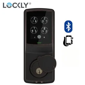 Lockly - PGD728VB - Secure Electronic Deadbolt - Bluetooth - Venetian Bronze