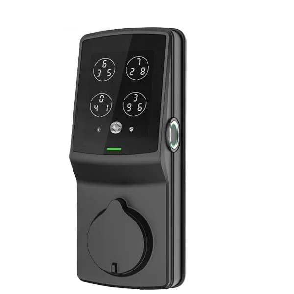 Lockly Pro GUARD- PGD728WP - Secure PRO Biometric Electronic Deadbolt - Fingerprint Reader - Bluetooth - Wi-Fi Hub - Fire Rated - Matte Black