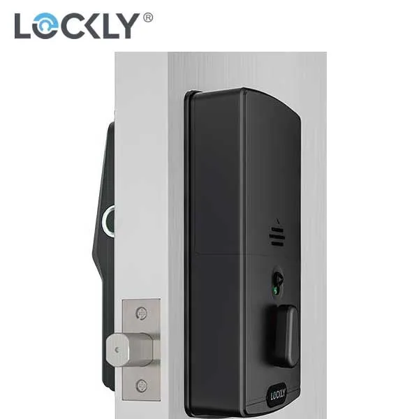 Lockly Pro GUARD- PGD728WP - Secure PRO Biometric Electronic Deadbolt - Fingerprint Reader - Bluetooth - Wi-Fi Hub - Fire Rated - Matte Black