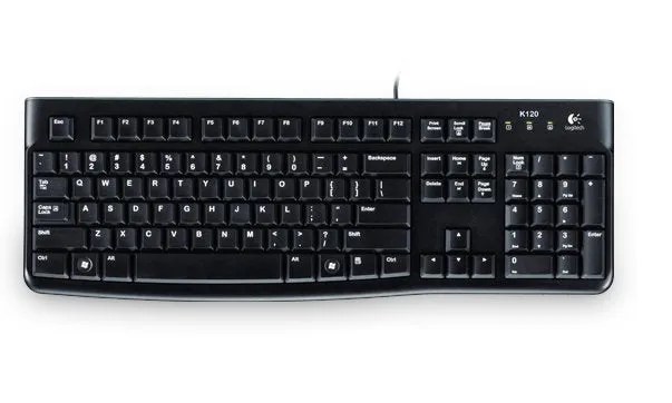 Logitech K120 Usb Black Qwertz De