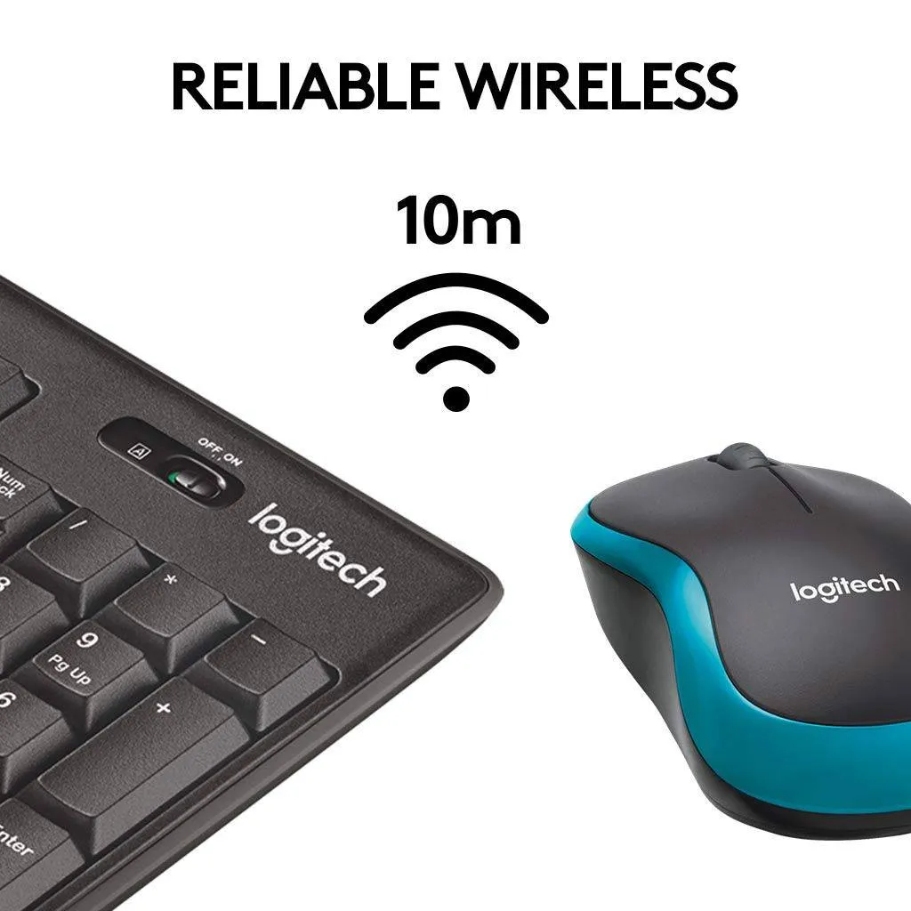 Logitech MK275 Wireless Keyboard and Mouse Combo with 3 Year Warranty