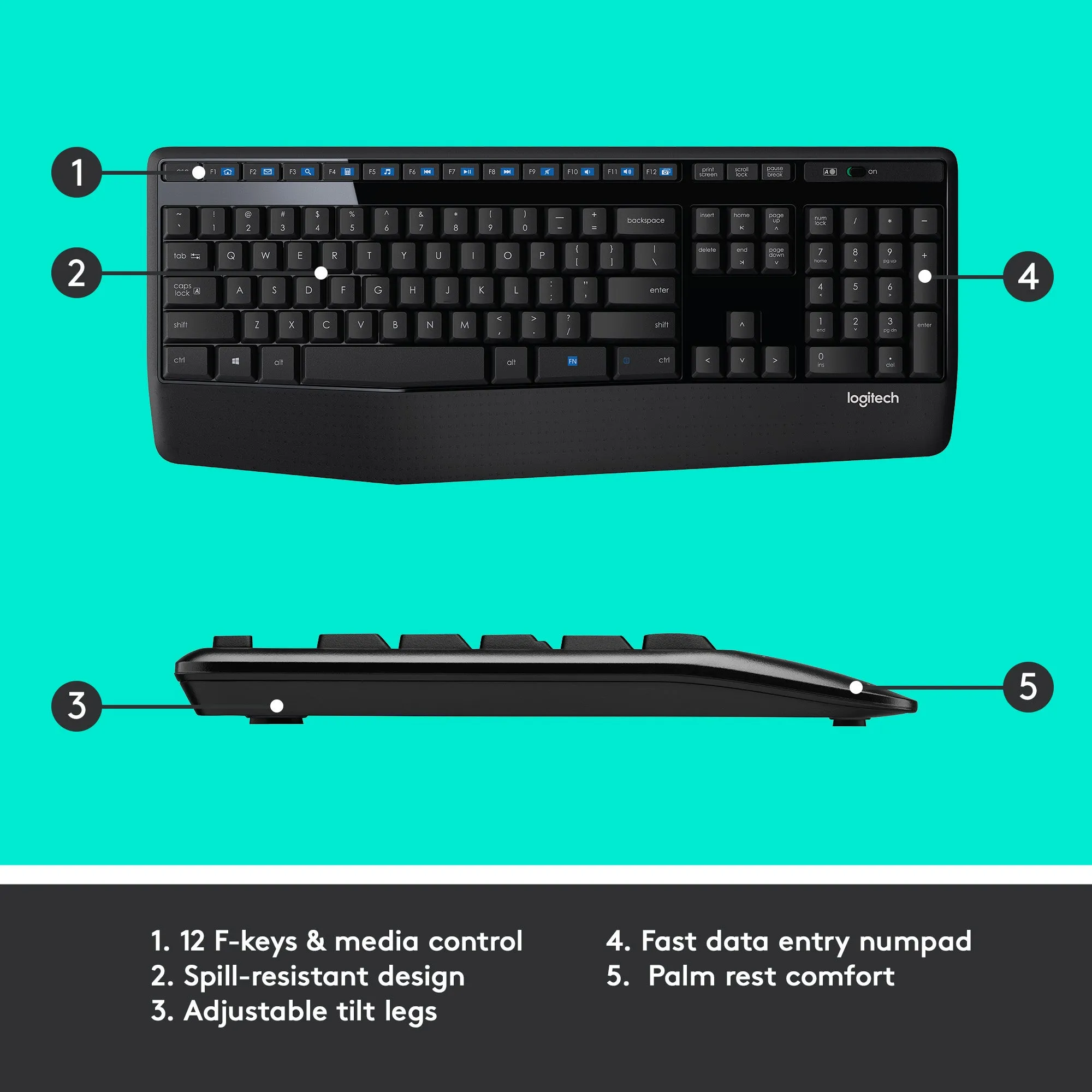 Logitech MK345 Wireless Keyboard & Mouse Combo