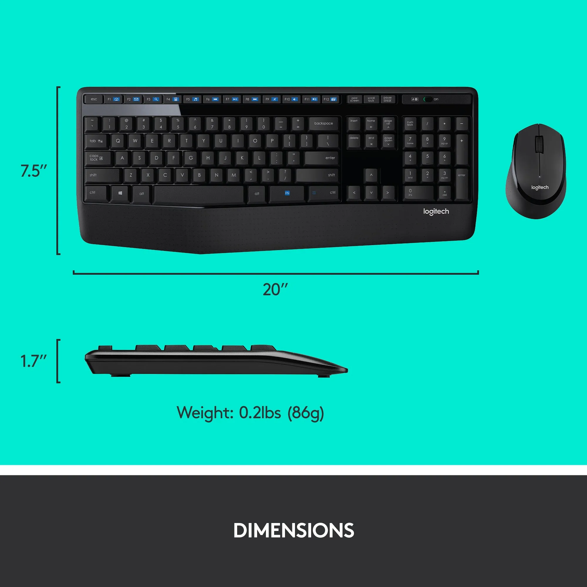 Logitech MK345 Wireless Keyboard & Mouse Combo