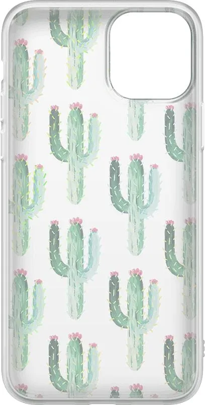 Lookin' Sharp | Cactus Patterned Clear Floral Case