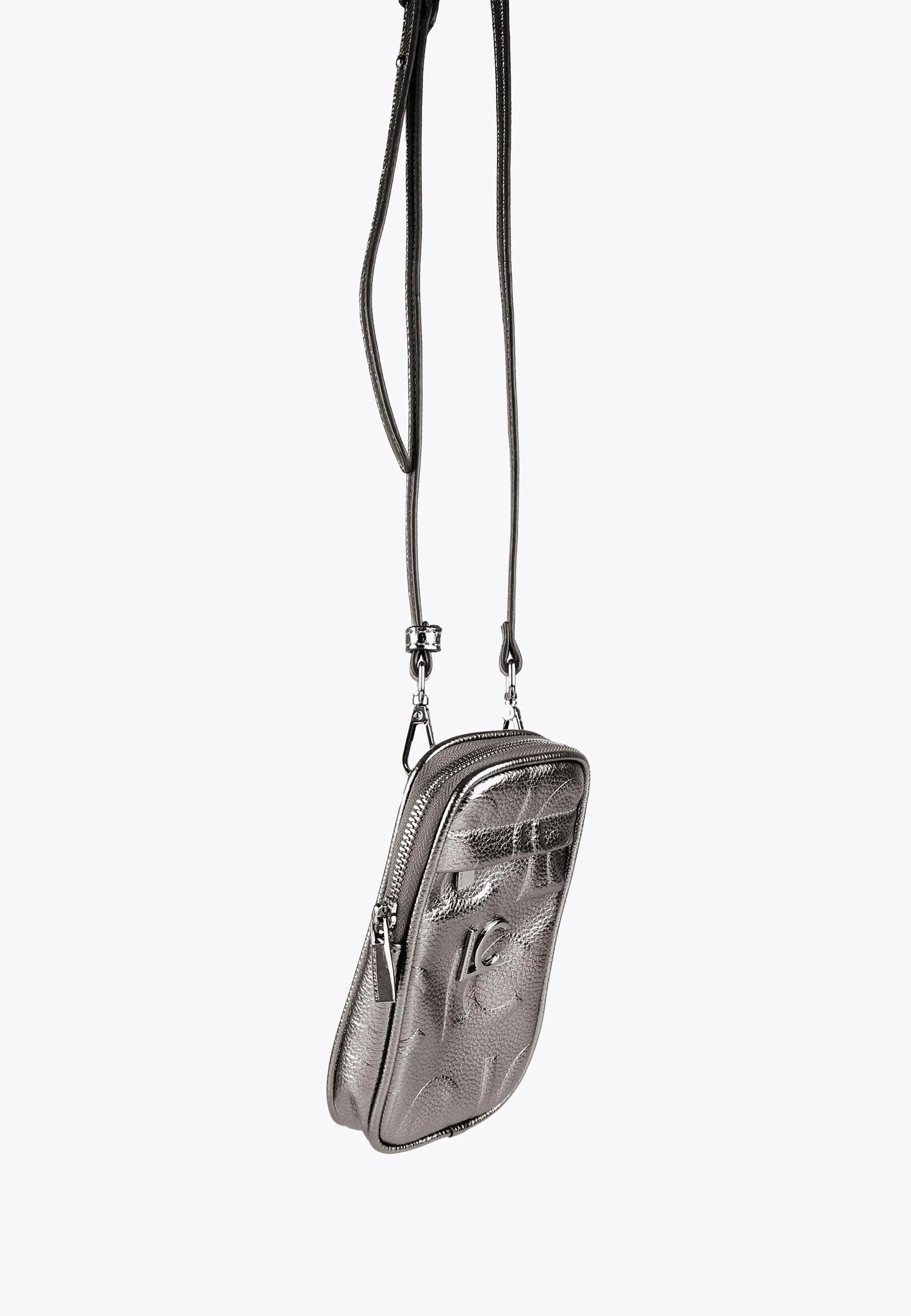 Metallic mobile phone bag