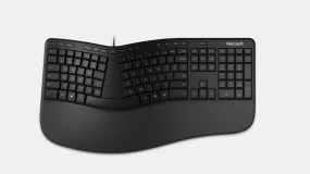 Microsoft Ergonomic keyboard Office USB QWERTY Black