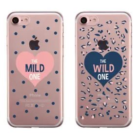 Mild Polka Dots Wilde Leopard BFF Matching Phone Covers Perfect