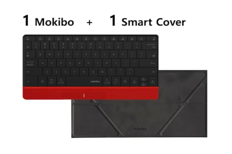 Mokibo 2-in-1 Touchpad-embedded Wireless Keyboard [French Keyboard Layout]