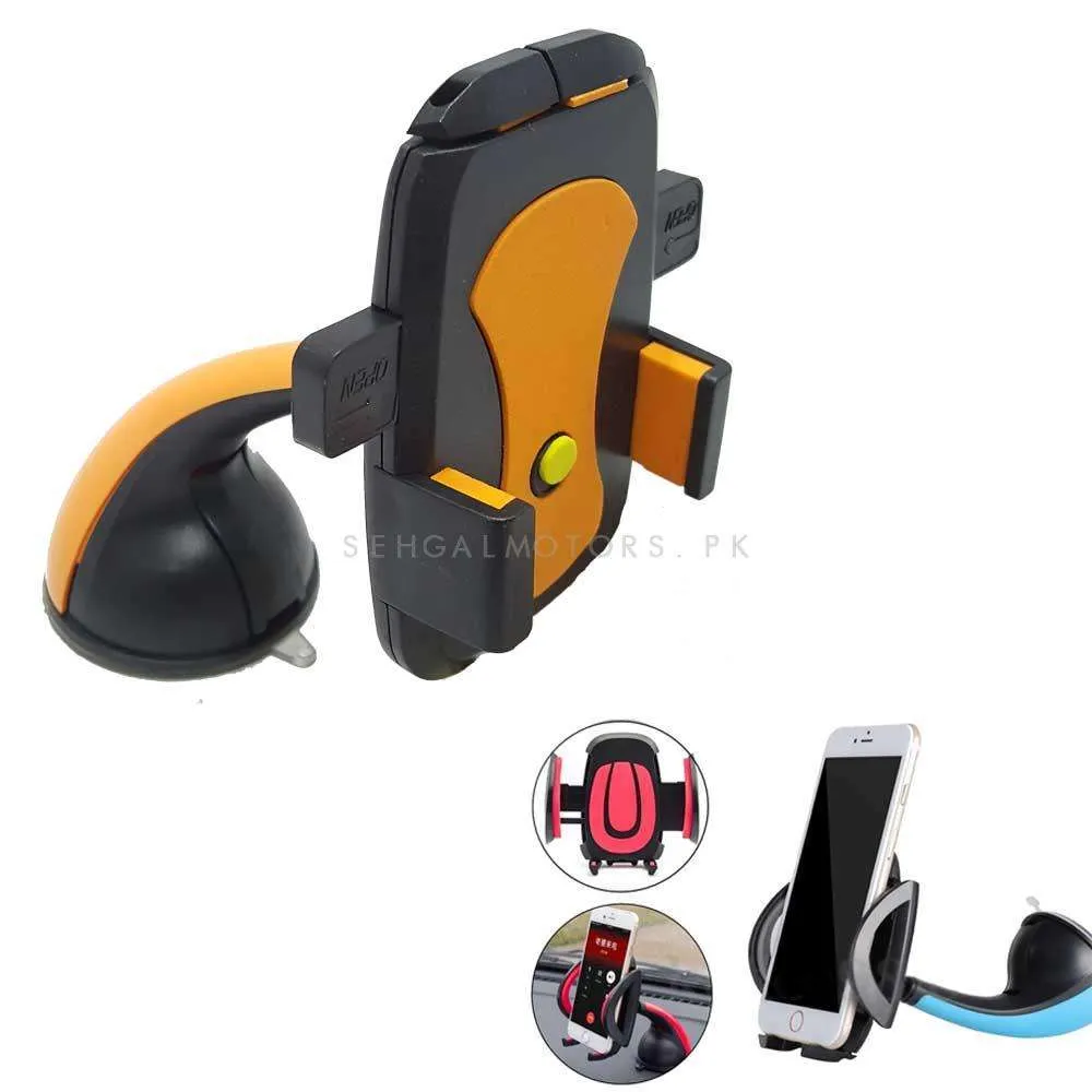 Mouth Mobile Holder Orange - Phone Holder | Mobile Holder | Car Cell Mobile Phone Holder Stand