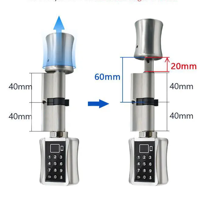 Multi-functional Biometric Cylinder Smart Door Lock