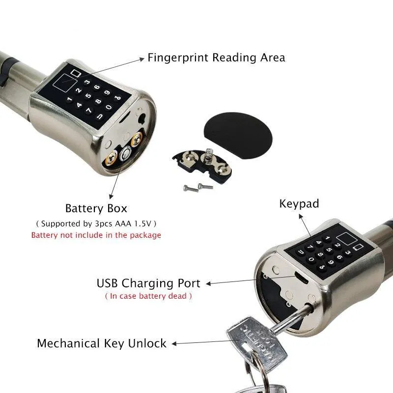 Multi-functional Biometric Cylinder Smart Door Lock