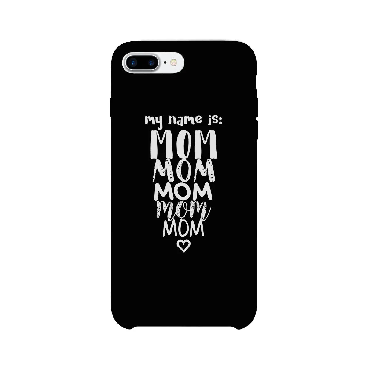 My Name Is Mom White iPhone 4 Case For Mothers Day Rubberized Grip