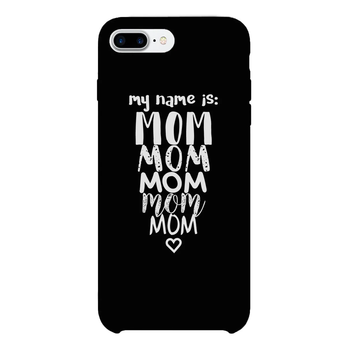 My Name Is Mom White iPhone 4 Case For Mothers Day Rubberized Grip