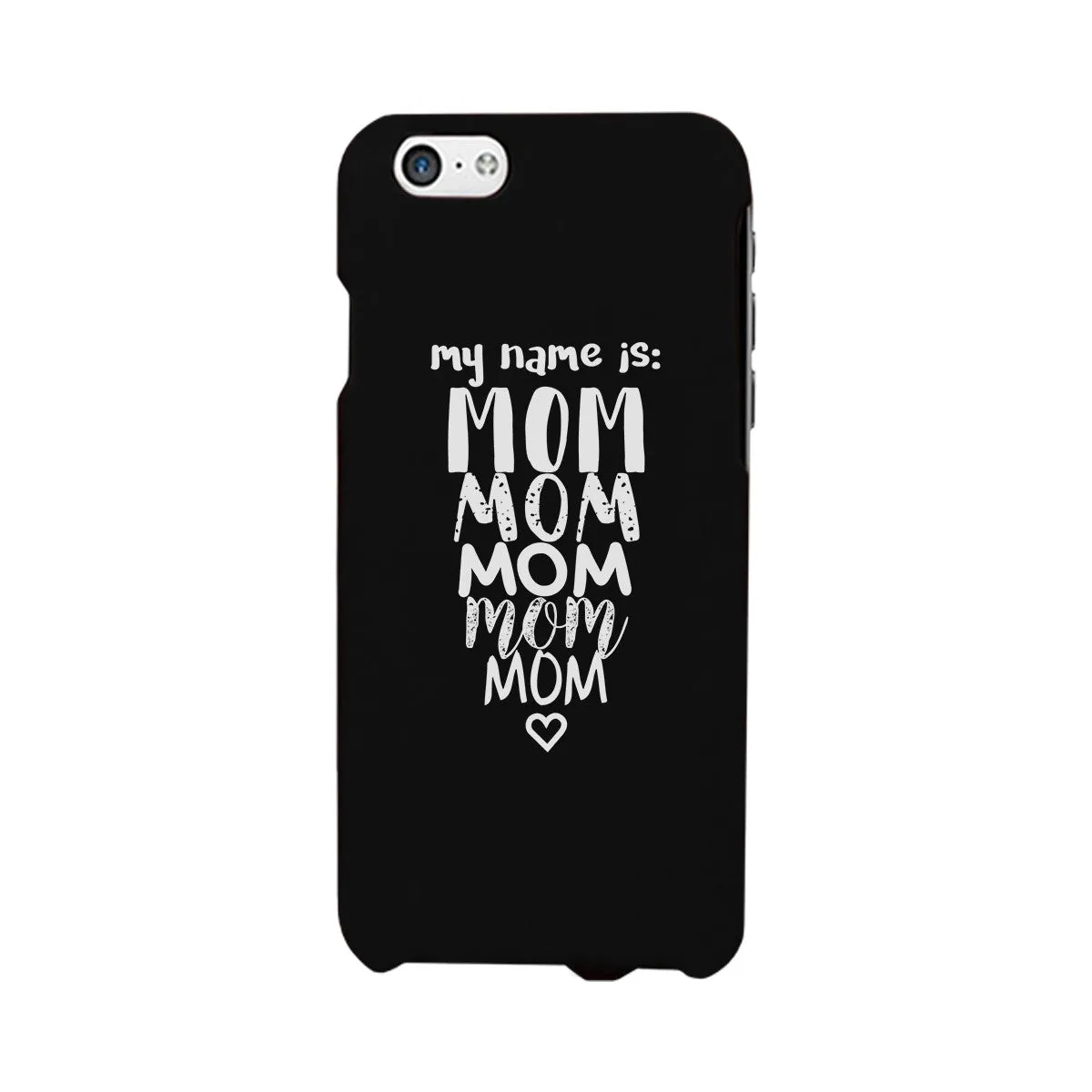 My Name Is Mom White iPhone 4 Case For Mothers Day Rubberized Grip