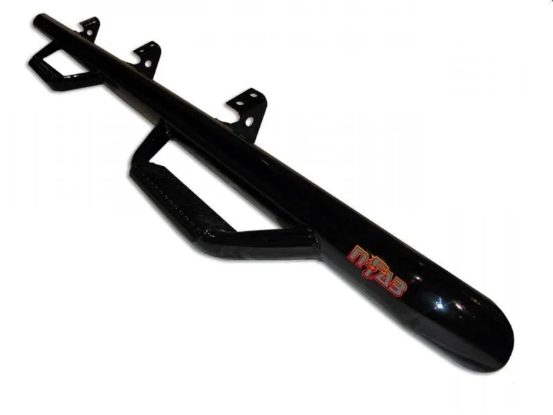 N-Fab Nerf Step 16-17 Toyota Tacoma Double Cab 6ft Bed - Gloss Black - W2W - 3in