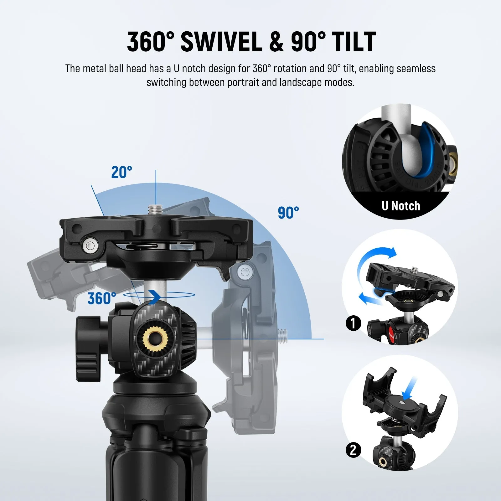 NEEWER TP35 Flexible Mini Tripod with Remote