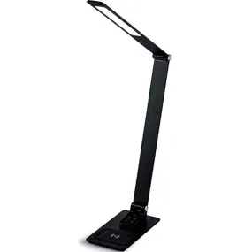 Nero LED Aluminum Light Lamp Wireless/USB Phone Charging Base Desk Table