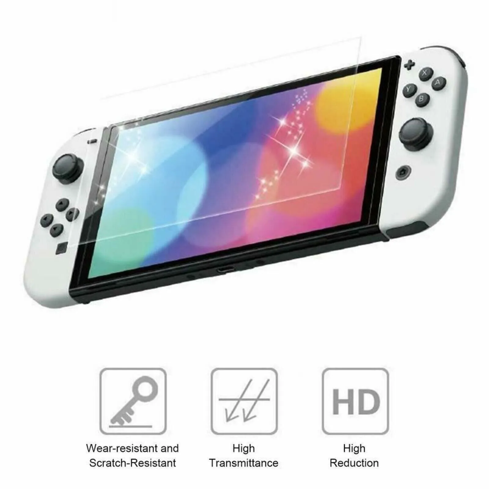 Nintendo Switch OLED Screen Protector Tempered Glass 9H Hardness