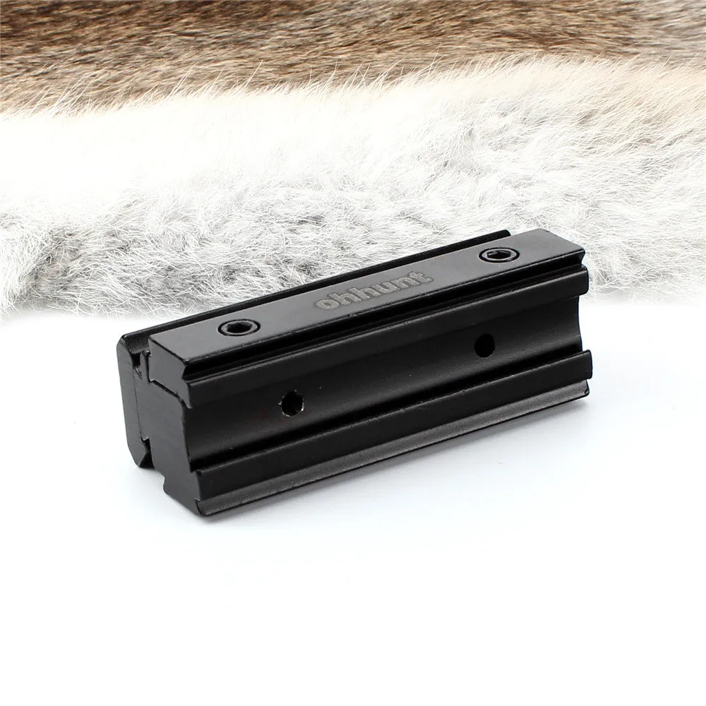 ohhunt Lot 11mm Dovetail Rail to 20mm Rail Converter Scope Mount Rifle Base With Three Dovetail Rails