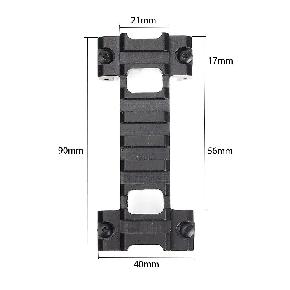 ohhunt Low Profile Bidirectional MP5 Claw Optic Mount Picatinny Rail