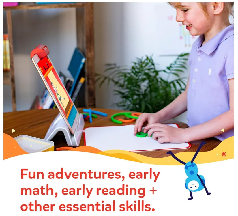 Osmo-Little Genius Starter Kit for iPad   Early Math Adventure-6 Educational Learning Games Ages 3-5-Counting, Shapes,Phonics & Creativity-