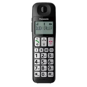 Panasonic KX-TGE112EB Twin Big Button Cordless Dect Phone - Black | TLP112T