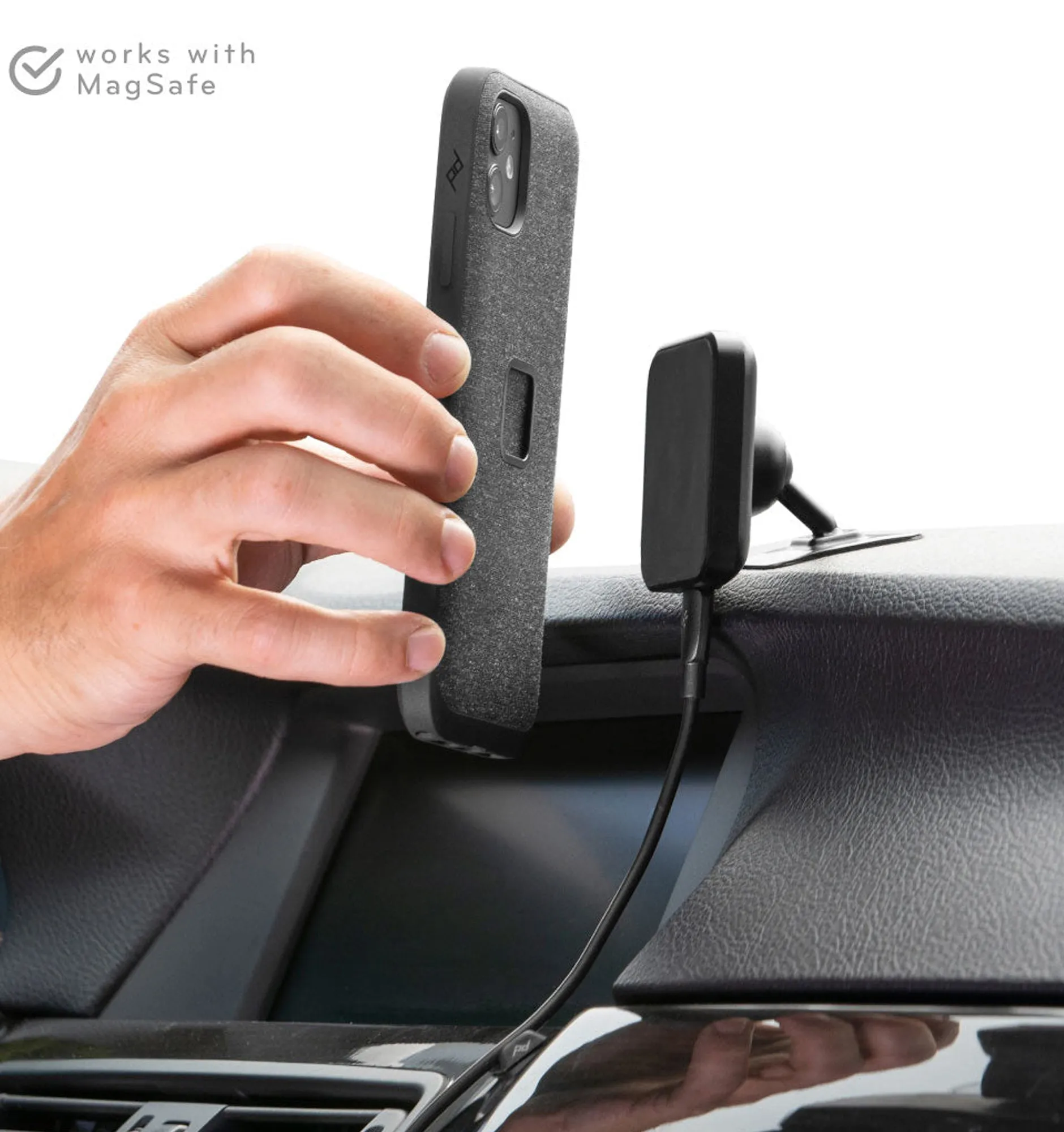 Peak Design Mobile Wireless Charging Car Adhesive Mount - Qi2