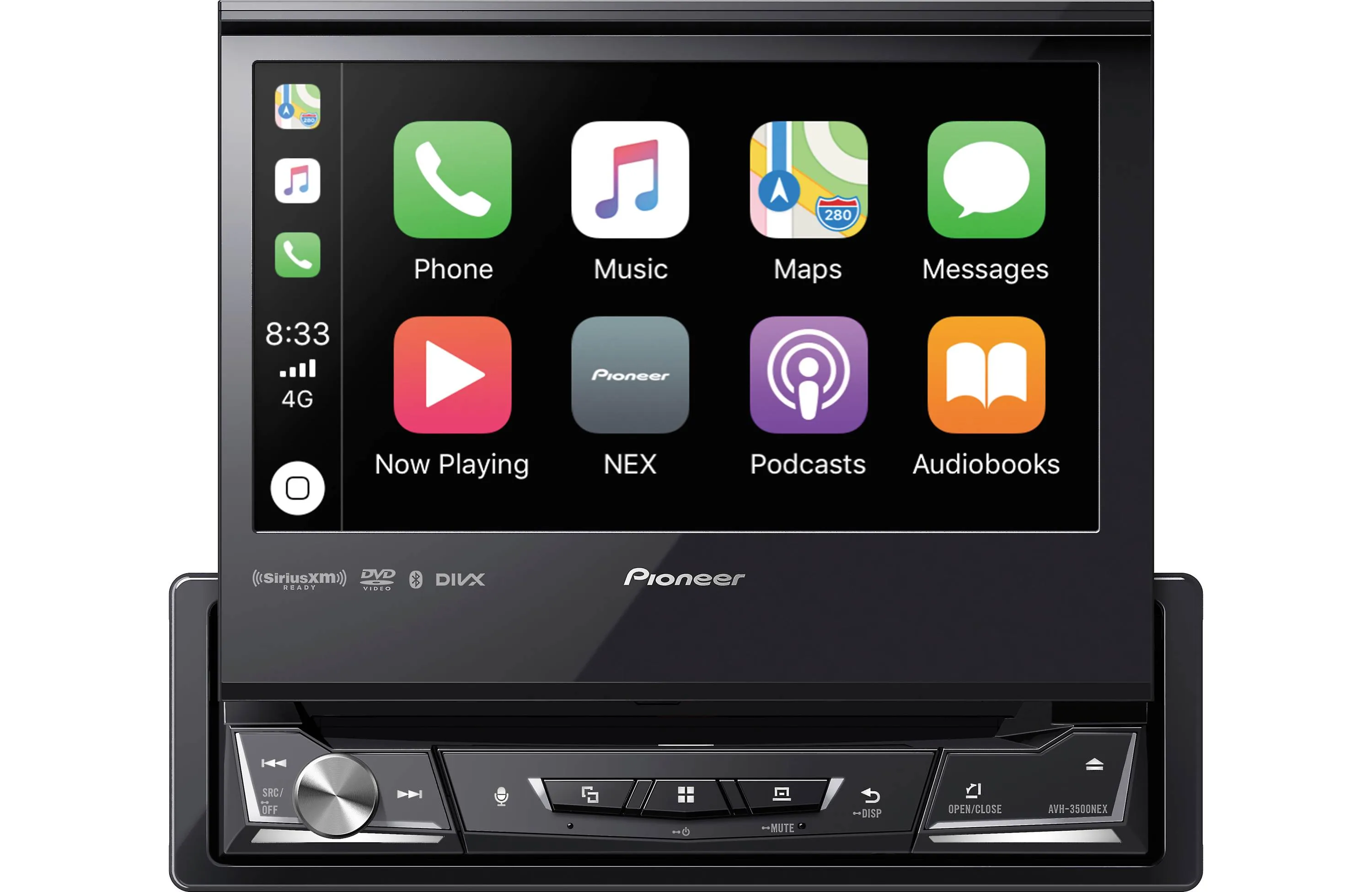 Pioneer AVH-3500NEX 1-DIN Multimedia DVD Receiver with 6.8" WVGA Display