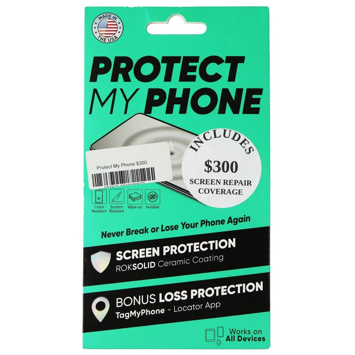 PMP Protect My Phone RokSolid Ceramic Glass Screen Protector - Universal