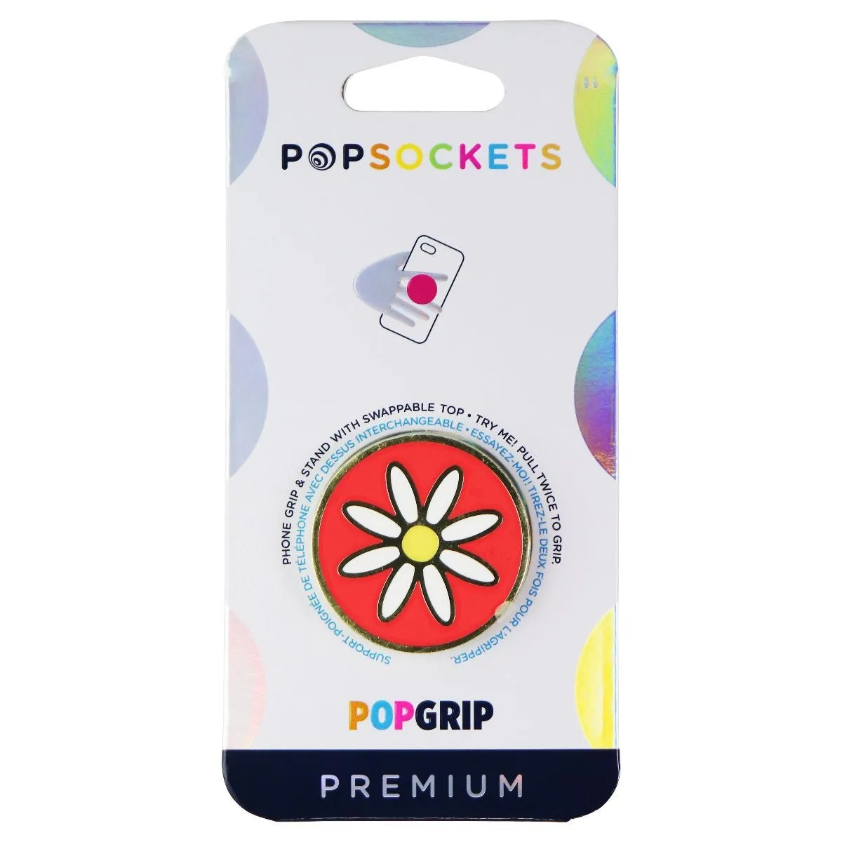 PopSockets PopGrip Premium Swappable Grip for Phones & Tablets - Quaint Daisy