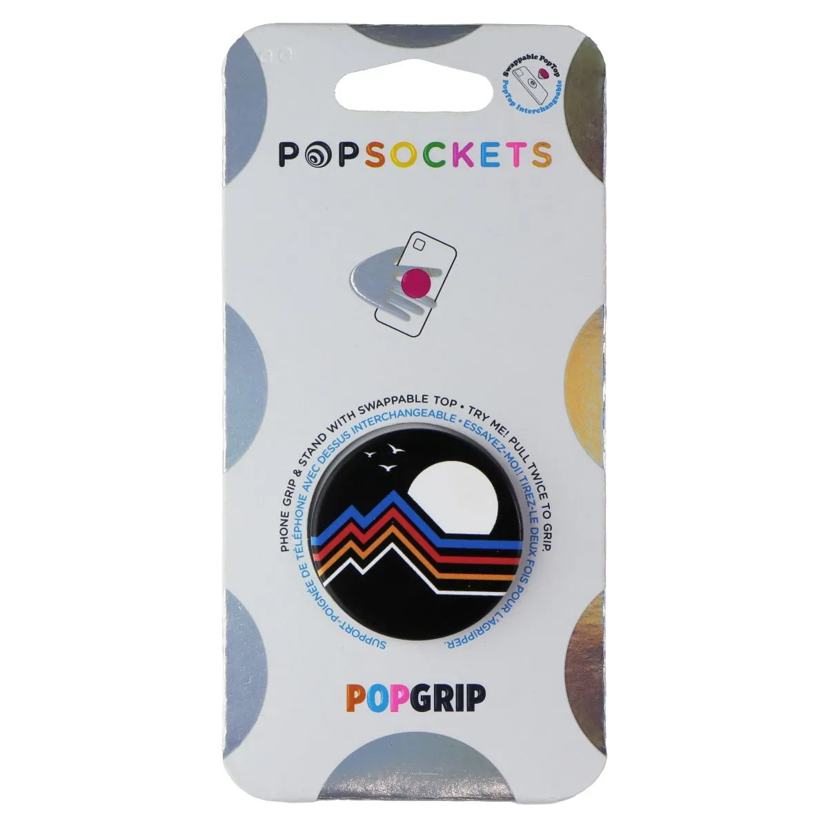 PopSockets PopGrip Swappable Grip & Stand - Moon Horizon