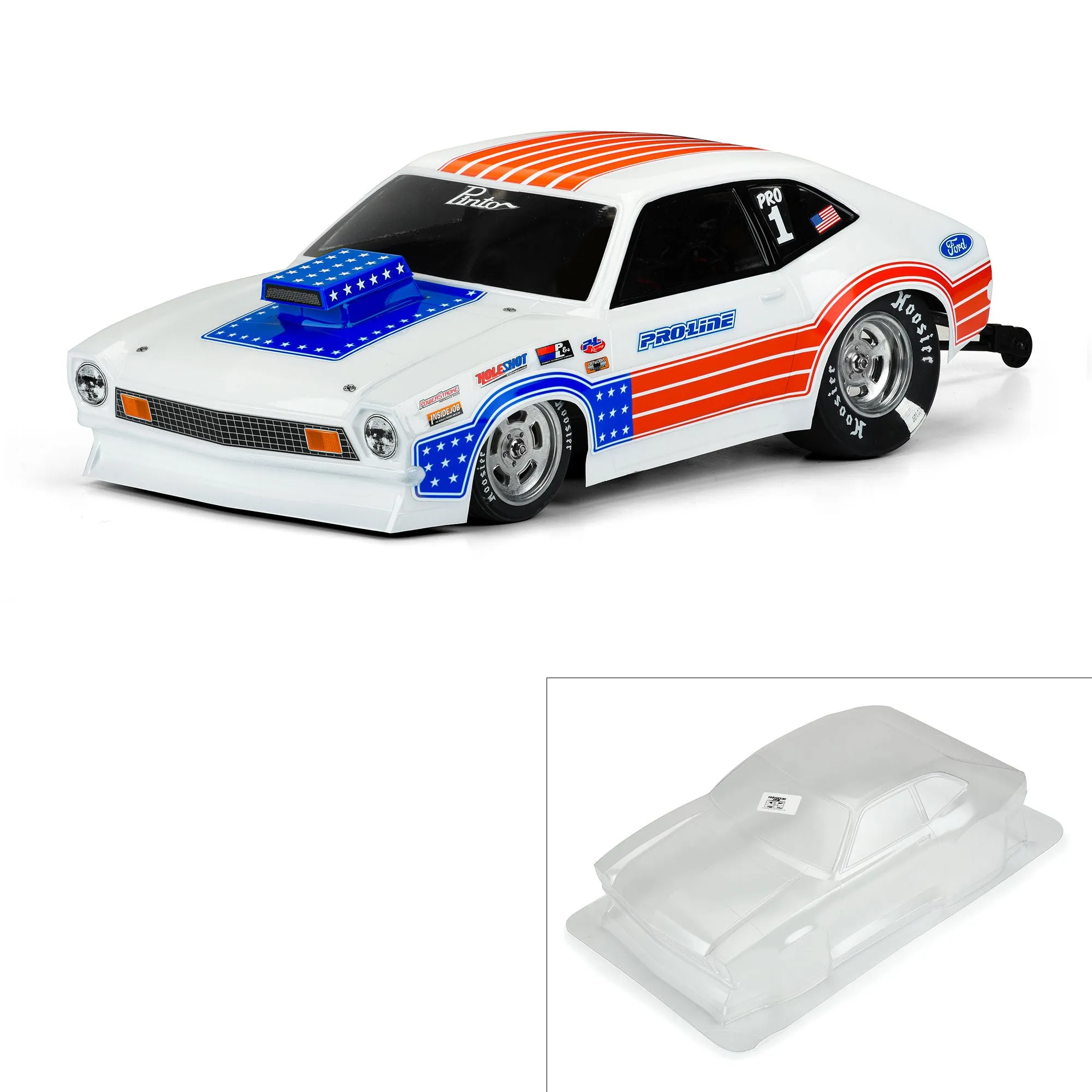 Pro-Line Racing 1/10 1972 Ford Pinto Clear Body (11.25" Wheelbase) Fits a Buggy or Drag Car PRO357200