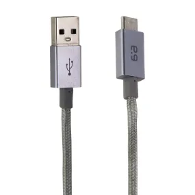 PureGear 10-Foot Braided USB-A to USB-C (Type C) Charging Cable - Gray