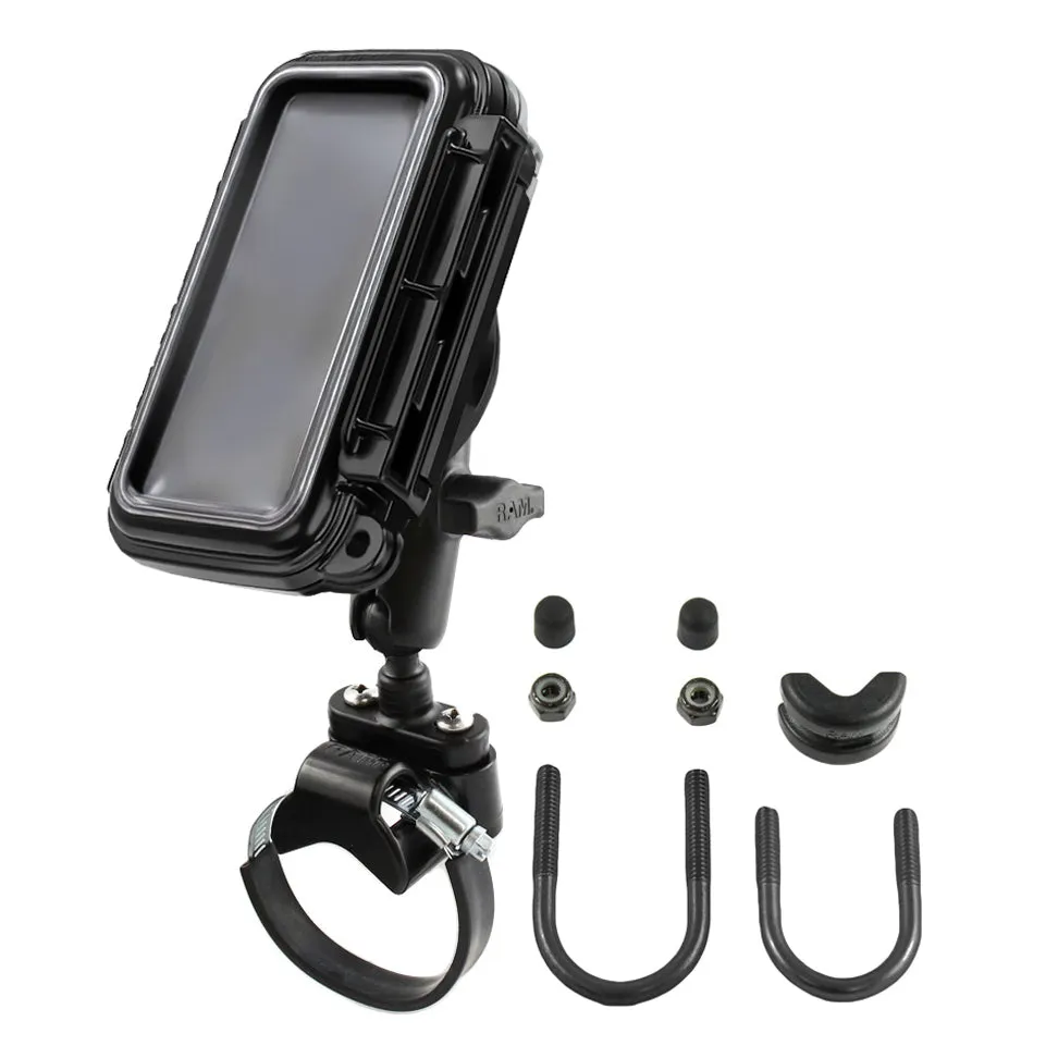 RAM® Aqua Box® ATV/UTV Rail Mount for Medium Devices