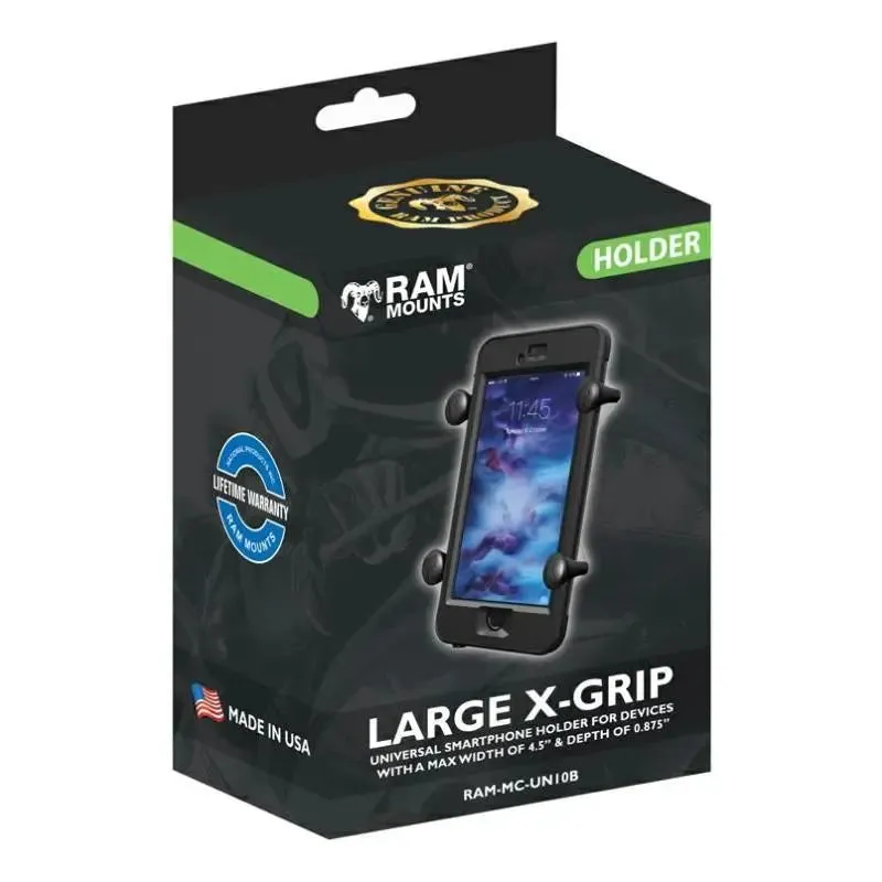 RAM Mounts Universal X Grip Holder With Ball Base For Large Smartphones