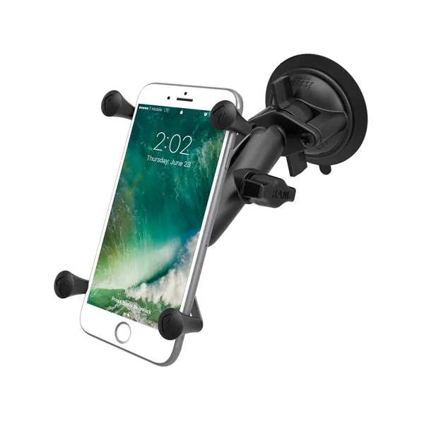 RAM Twist-Lock Suction Cup Mount with Universal X-Grip Phone/Phablet Cradle (RAM-B-166-UN10U)