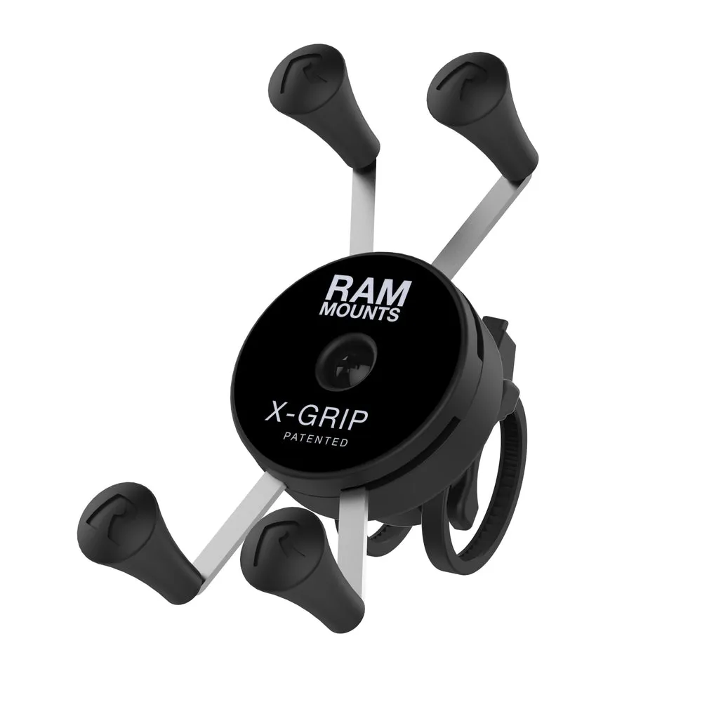 RAM® X-Grip® Phone Mount with Low-Profile Zip Tie Handlebar Base (RAP-460Z-UN7U)