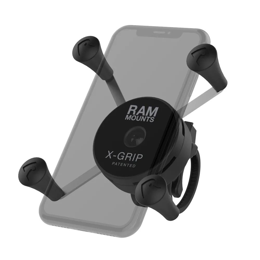 RAM® X-Grip® Phone Mount with Low-Profile Zip Tie Handlebar Base (RAP-460Z-UN7U)