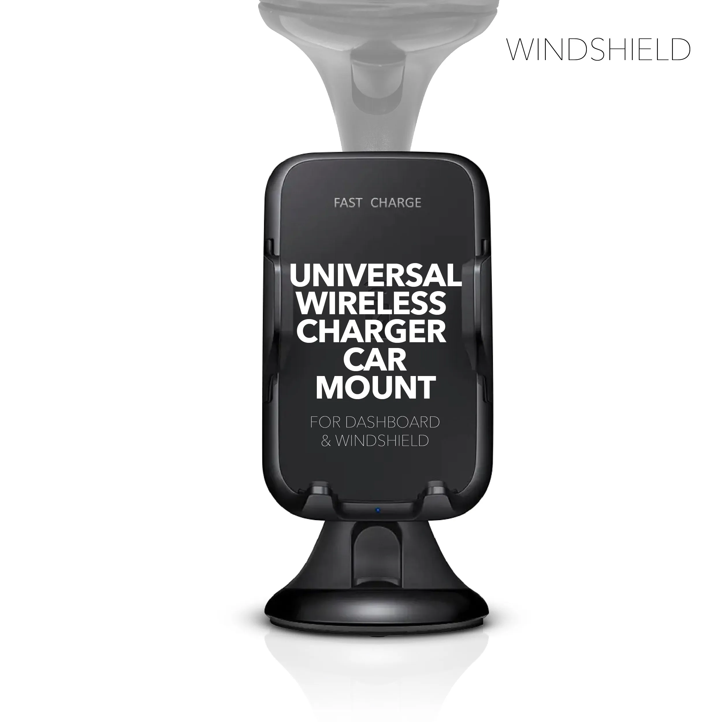 RCA 3-in-1 Wireless Car Charger & Phone Holder for Dashboard & Windshield