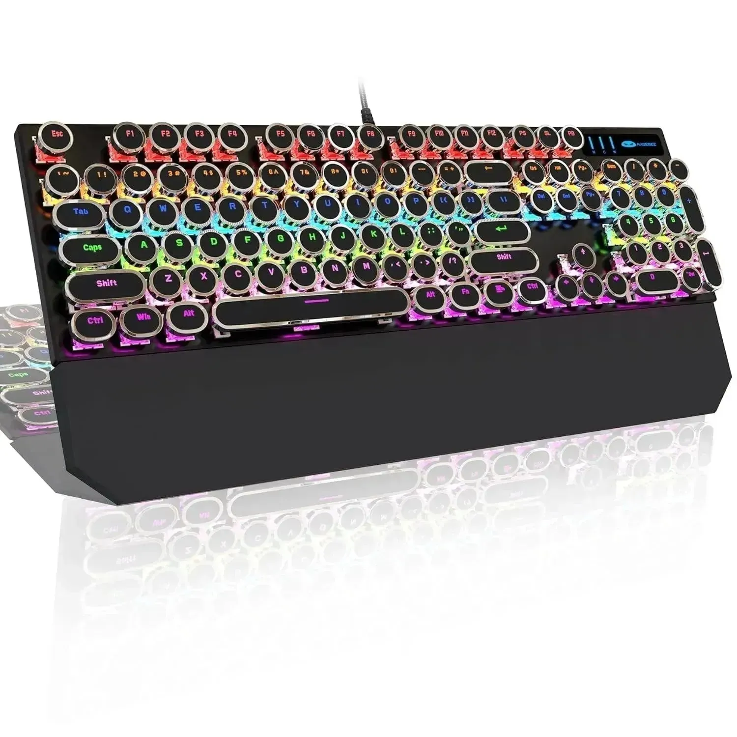 Retro-Style MageGee Mechanical Gaming LED Backlit Keyboard