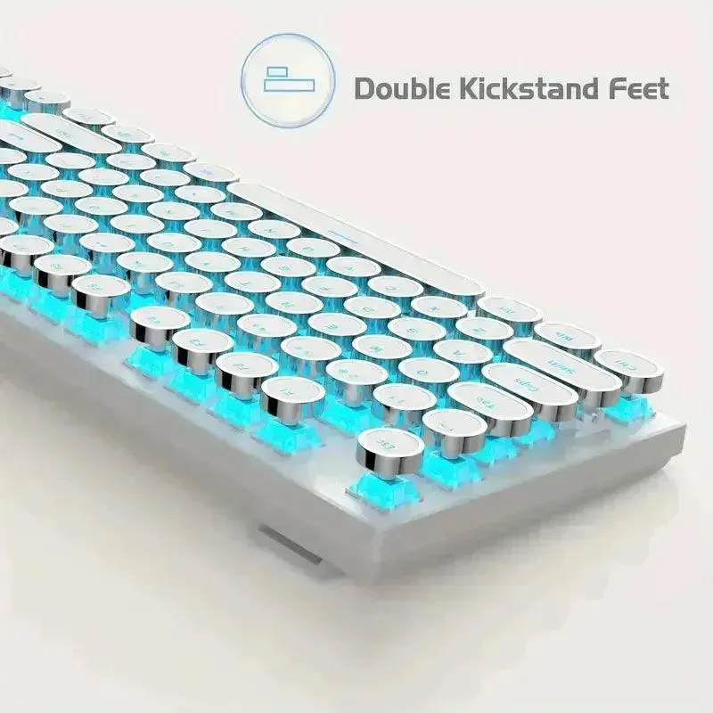 Retro-Style MageGee Mechanical Gaming LED Backlit Keyboard