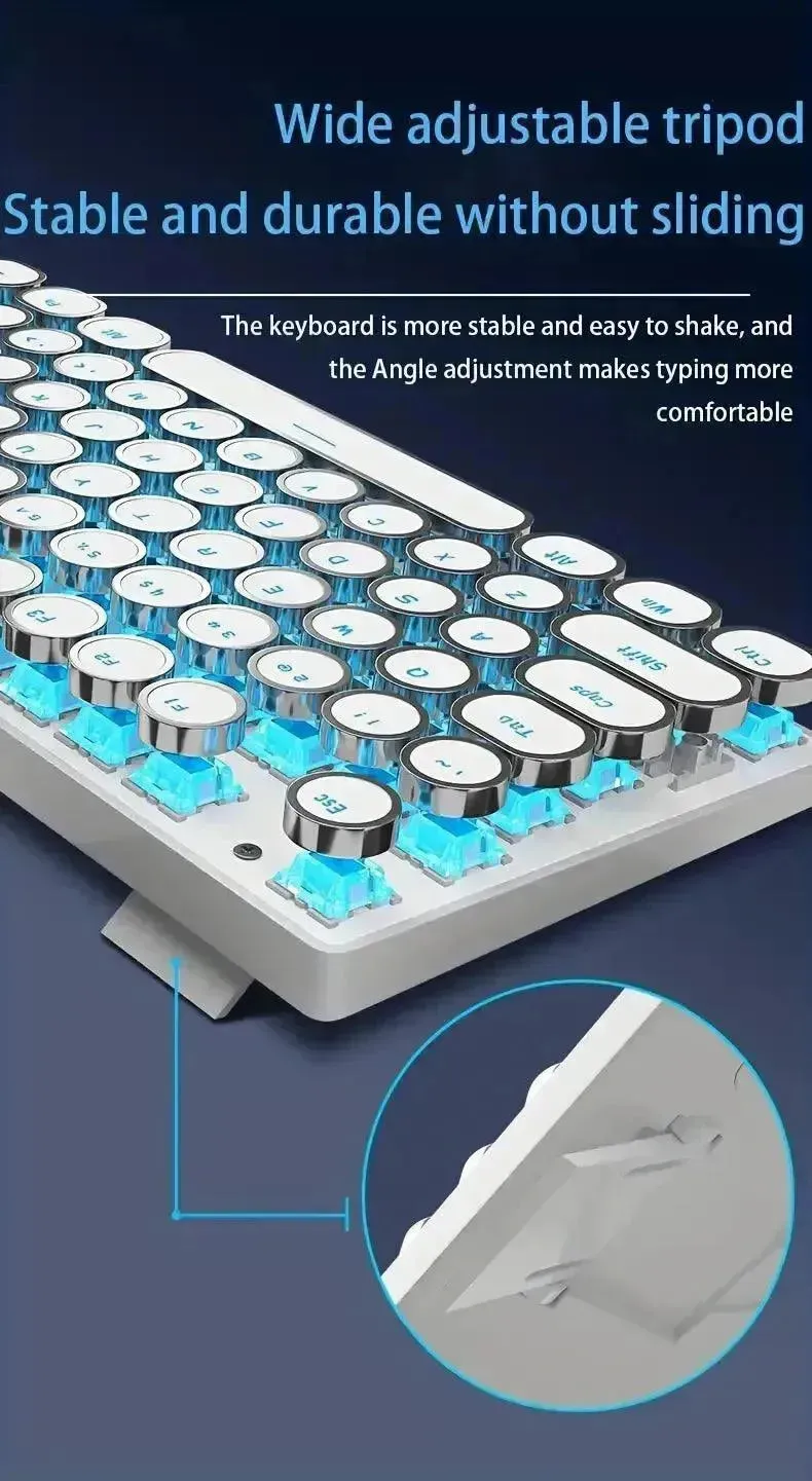 Retro-Style MageGee Mechanical Gaming LED Backlit Keyboard