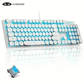 Retro-Style MageGee Mechanical Gaming LED Backlit Keyboard