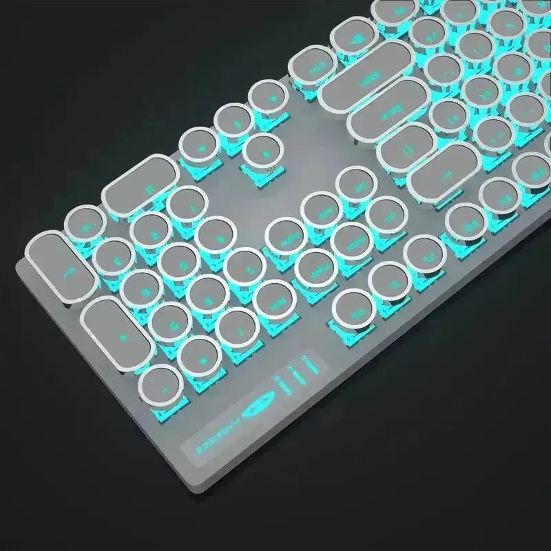 Retro-Style MageGee Mechanical Gaming LED Backlit Keyboard