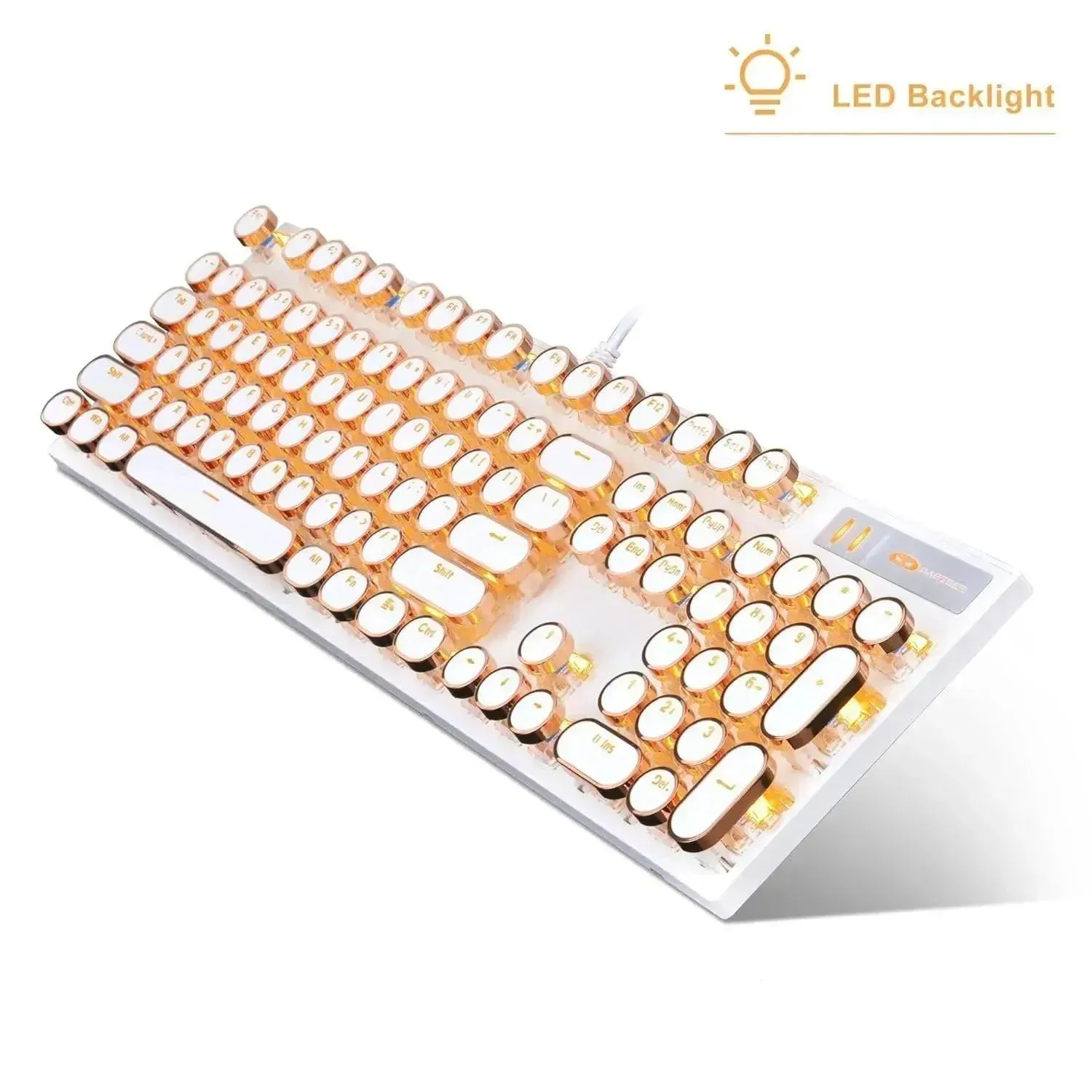 Retro-Style MageGee Mechanical Gaming LED Backlit Keyboard