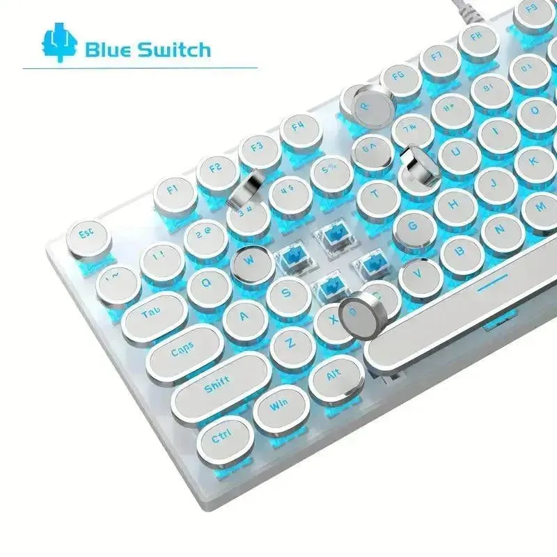 Retro-Style MageGee Mechanical Gaming LED Backlit Keyboard