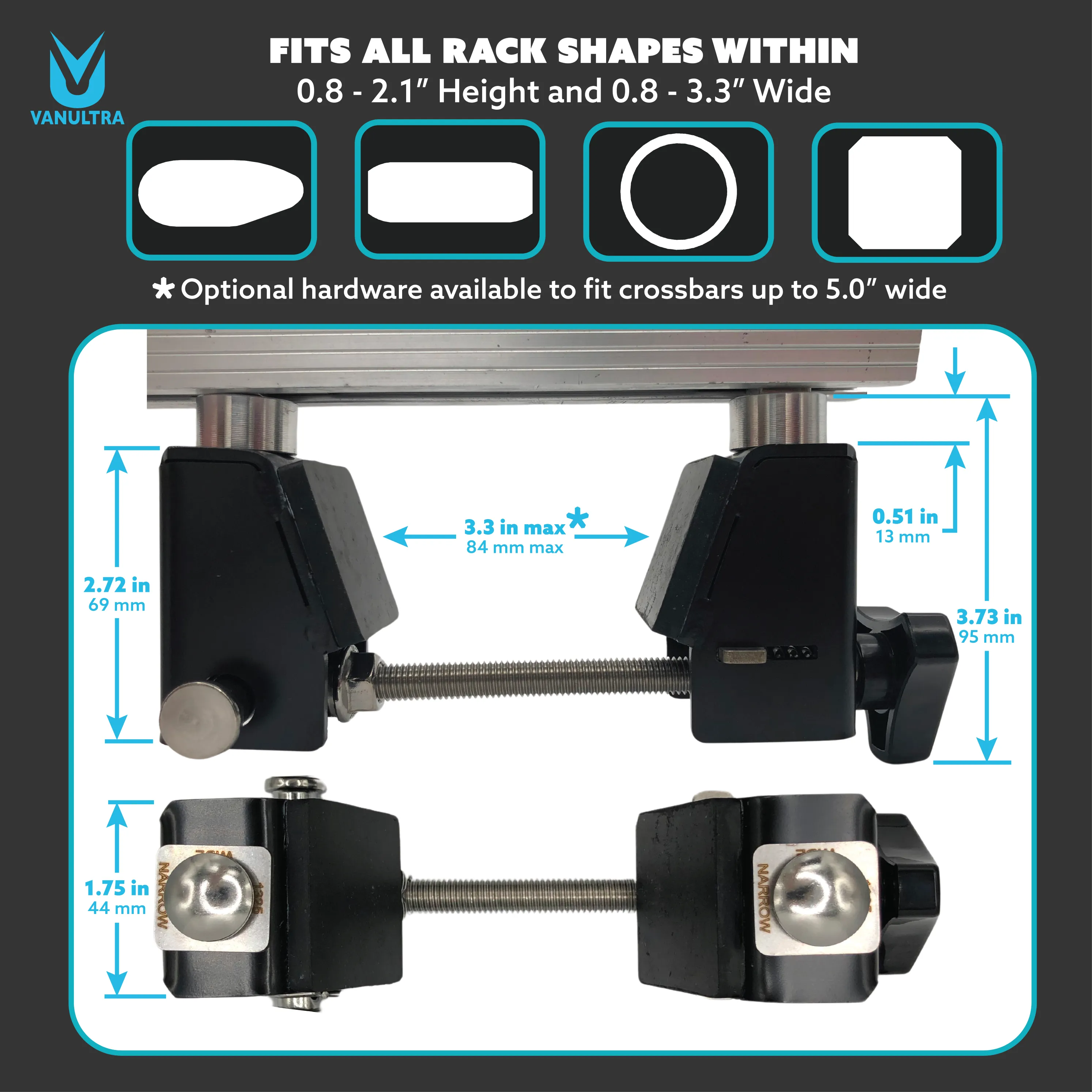 Roof Top Tent Quick Release Mounts