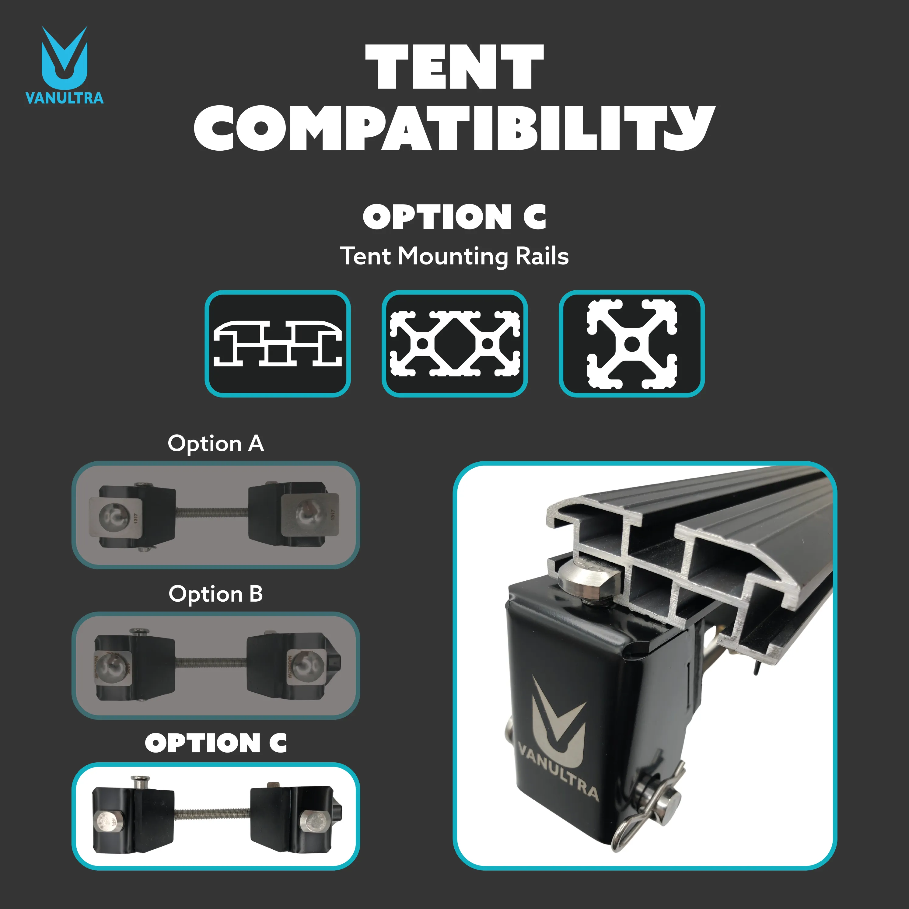 Roof Top Tent Quick Release Mounts